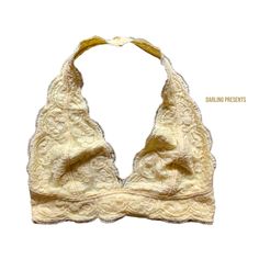 Urban Outfitters Lace Halter Bralette 2 Hook Back Closure New Boutique Item No Tags Imported 95% Rayon 5% Spandex Size M Color Yellow Tags: Sexy, Fun, Young, Youthful, Travel, Trip, Vacation, School, Campus, Dorm, Class, Work, Office, Cafe, Everyday Thank You For Shopping My Boutique Campus Dorm, Lace Bandeau Bra, Red Bralette, Lace Halter Bralette, Halter Bralette, Crochet Bralette, Black Lace Bra, Black Bralette, Bralette Tops