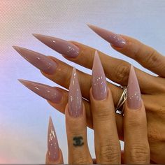 Fall Nails Almond Shape Long, Coffin And Stiletto Nails Together, Nude Stiletto Nail Designs, Stiletto Nude Nails, Nude Nails Stiletto, Classy Stiletto Nails, Nail Designs Stiletto, Stilleto Nails Designs, Stiletto Nails Designs