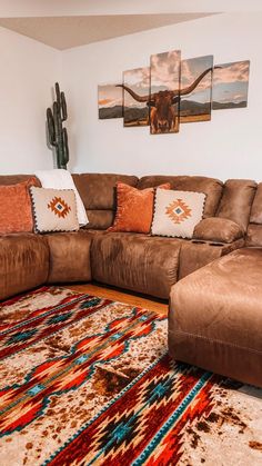 a living room filled with furniture and rugs