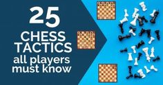 25 chess tactics all players must know to play in the next game, and how to use them