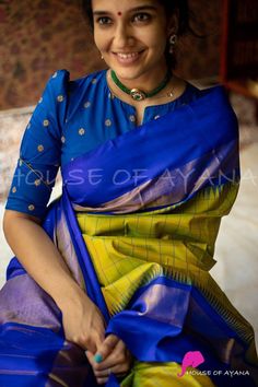 Latest half sleeve blouse for kanjeevaram silk saree by House of Ayana Designer Saree Blouse Designs, Saree Boutique, House Of Ayana, Silk Saree Blouse Designs Patterns, Designer Saree Blouse, Neck Patterns, Sarees Banarasi, Kora Silk Sarees, Blouse Designs Catalogue