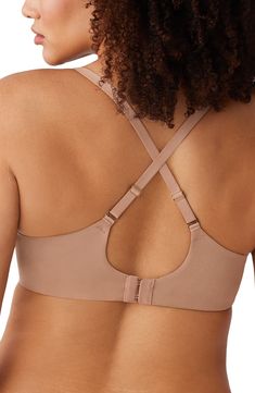 Simple and versatile, this everyday underwire bra features lightweight, seamless spacer-foam cups with inner mesh slings for added support and shaping. Convertible straps 81% nylon, 19% spandex Hand wash, dry flat Imported Full Coverage Nylon Nursing Bra With Built-in Bra, Stretch Full Cup Nursing Bra With Adjustable Straps, Nylon Underwire Nursing Bra, Nursing Bra Full Coverage With Built-in Support, Medium Support Push-up Bra With Built-in Support, Medium Support 4-way Stretch Bra, Full Coverage Bra With Removable Pads And Medium Support, Medium Support Full Coverage Bra With Removable Pads, Stretch Nursing Bra With Removable Pads And Full Coverage