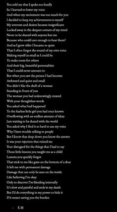 the poem is written in black and white on a black background with an image of a person's face