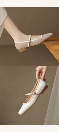 CHIKO Ricki Square Toe Block Heels Mary Jane Flats Leather Mary Jane Flats With Square Toe, Elegant Beige Square Toe Flats, White Mary Janes With Buckle Closure And Flat Heel, Mary Jane Flats, Mary Jane Heels, Leather Items, Mary Janes, Flat Shoes Women, Shoes Flats