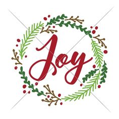 Joy Christmas Wreath Svg Png Dxf Eps Svg Dxf Png Cutting File Calligraphy Wreath, Christmas Wreath Svg, Joy Wreath, Stencils For Wood Signs, Christmas Calligraphy, Wreath Svg, Christmas Doodles, Joy Christmas, Hand Drawn Vector