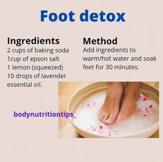 Get Rid Of Tan, Foot Soak Recipe, Foot Soaks, Gram Flour, Foot Soak, Detox Your Body, Skin Care Remedies, Skin Care Recipes