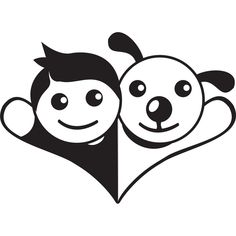 two pandas with their heads in the shape of a heart