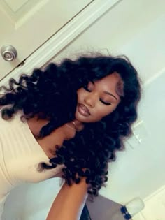 Big Curly Hair Middle Part, Wand Curls Bob Black Women, Detroit Curls Side Part, Middle Part With Wand Curls, Middle Part Curly Quick Weave, Small Wand Curls Black Women, Wavy Half Up Half Down Black Women, Side Part With Wand Curls, Wand Curls Middle Part