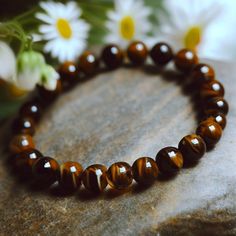 Natural Tiger's Eye Stone Bracelet Tiger Eye Gemstone Stretch Bracelet Handmade Size: Fits About 6 ~ 8 Inch Wrist, Elastic Brown Crystal Bracelet With Gemstone Beads For Healing, Brown Gemstone Beads Crystal Bracelet For Healing, Brown Crystal Bracelet With Gemstone Beads, Brown Bracelets With 8mm Beads, Brown Gemstone Beaded Bracelets, Brown Bracelet With 8mm Round Beads, Brown 8mm Beaded Round Bracelets, Brown Round Bracelets With 8mm Beads, Brown Round Beaded Crystal Bracelet As Gift