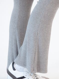 Stay comfortable, day or night, in our Soft Ribbed Knit Lounge Flare Pants. These plush and cozy pants feature a flare hemline, elastic waistband, and a double brushed fuzzy inside. Complete the look with our matching Soft Ribbed Bramis. Details: Soft Ribbed Texture, Fitted flare, Elastic Waistband, Double Brushed Fuzzy Inside Fit: True to Size (Size up for a more relaxed fit) Fabric: 95% Rayon, 5% Spandex Inseam: Ribbed Flares, Cozy Pants, Fashion Illustrations Techniques, Soft Pants, Ribbed Texture, Fashion Illustrations, Dream Clothes, Flare Pants, Night In