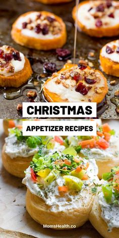 christmas appetizer recipes with text overlay