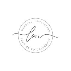 the wedding station logo is shown in black and white, with an elegant script that reads love