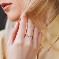 A dainty gold ring with zig zag pattern. A stacking gold ring for women, minimal and simple that adds glam to every outfit. This stacking wavy band can be used a an alternative wedding band as well. The best gift for her. 100% handcrafted with love! D E T A I L S ● Metal: 14K solid gold, 14K white gold or 14K rose gold R I N G ∙ S I Z I N G For General Reference: ● we use standard US Ring Sizing ● an average women's ring finger is size 6-7 ● each ring is custom made upon order, in any desired si Minimalist 14k Gold Wavy Ring, Gift Wavy Stackable Rings, Gold Wavy Promise Ring, Gift Stackable Wavy Rings, Minimalist Wavy Yellow Gold Jewelry, 14k Gold Wavy Rings, Minimalist Yellow Gold Wavy Ring, Yellow Gold Wavy Ring For Anniversary, Minimalist Wavy Yellow Gold Ring