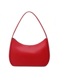 The best Present choice for ladies. Awesome Present choice for women on Birthday, Valentine's Day, Mother's Day, Christmas, Graduation.Take the tote and start your own chic fashion journey.Shoulder Bags For Women, Cute Hobo Tote Handbag Mini Clutch Purse With Zipper Red Elegant    Plain    Women Bags, size features are:Bust: ,Length: ,Sleeve Length: Shein Purse, Red Clutch Purse, Simple Purse, Purse Trends, Red Clutch, Red Purse, Red Purses, Shoulder Bags For Women, Purse Accessories