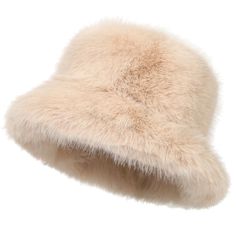 PRICES MAY VARY. Perfect Size: Our faux fur hat is suitable for all sizes of heads.The conical design ensures a perfect fit and is suitable for women of all hair types.Enjoy the versatility of this hat and bring a comfortable and fashionable experience. Classic Solid: Our fluffy faux fur hat is very practical and comes in multiple colors to choose from.Classic solid colors can be paired with any outfit,making you stand out in any event or occasion. Great Gift: Our furry hat is an ideal choice.Su Bucket Hat Winter, Bucket Hat Outfit, Fuzzy Bucket Hat, Fluffy Bucket Hat, Fur Bucket, Faux Fur Bucket Hat, Fur Bucket Hat, Stylish Headbands, Faux Fur Hat