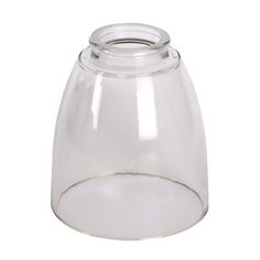 a clear glass jar with a lid on a white background for use as a vase