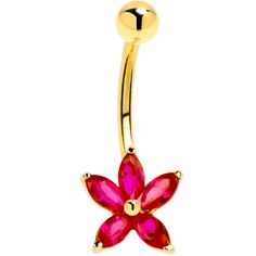 Product Description Solid 14KT Yellow Gold Ruby Cubic Zirconia Lily Flower Belly Ring This Lily Belly Ring is a Flowering Beauty. Solid 14KT Gold Belly Ring. Genuine Cubic Zirconia Body Jewelry. Real solid gold belly ring with dazzling cubic zirconia gemstones for women. Specifications: 16 Gauge (1.2mm), 3/8" (10mm), Solid 14KT Gold, Genuine Cubic Zirconia Solid Gold body jewelry  | Holiday Body Jewelry - If You Are Ready To Deck Your Halls From Head To Toe Then Check Out Our Selection Of Christ Gold Body Jewelry, Gold Belly Ring, Gold Body Jewellery, Jewelry Holiday, Jewelry Real, Gold Bodies, Belly Ring, Belly Rings, Lily Flower