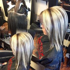 Blonde High, Awesome Hair, Red Head, Hair Blonde, Colored Highlights, Hair Studio, Medium Hair, Blonde Highlights, Hair Dos