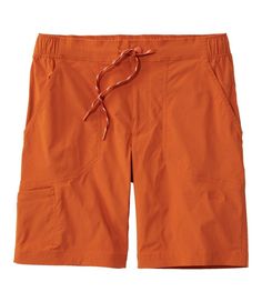 Made from lightweight yet durable nylon fabric, our top-of-the-line hiking shorts breathe well, dry quickly and are easier than ever to throw-on-and-go with a pull-on style that lets you take to the trail with a technical advantage. Inseam: 9". Standard Fit: Sits lower on waist. Straight through hip and thigh. Abrasion resistant - withstanding industry lab-test standards for extreme wear and tear. Features two-way vertical stretch for freedom of movement. In a lightweight yet durable blend of 95 Hiking Shorts, Active Outfits, Active Shorts, Nylon Fabric, The Trail, Range Of Motion, Ll Bean, L L Bean, Upf 50