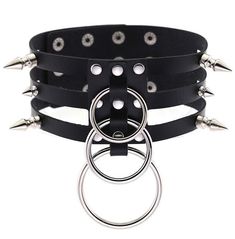 Grunge Gifts Goth Rings Hot Topic, Mega Closet, Gothic Choker Necklace, Fantasy Clothes, O Ring Choker, Goth Choker, Choker Black, Gothic Chokers, Choker Collar Necklace