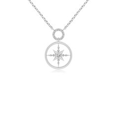 This compass pendant represents guidance through life's journeys, endless possibilities and good luck in finding the right direction. It is designed in platinum and embellished with glittering diamonds. White Gold Compass Pendant Jewelry, White Gold Compass Design Pendant Jewelry, White Gold Pendant With Compass Design, White Gold Pendant Jewelry With Compass Design, Diamond Compass Design Round Jewelry, White Gold Compass Medallion Jewelry, White Gold Compass Design Medallion Jewelry, White Gold Compass Design Round Pendant Necklace, White Gold Compass Design Necklace