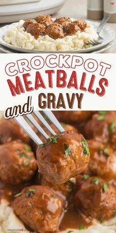 Meatballs And Gravy Recipe, Easy Slow Cooker Meatballs, Easy Crockpot Meatballs, Frozen Meatball Recipes, Bbq Beef Sandwiches, Crockpot Meatballs, Meatball Recipes Crockpot, Meatballs And Gravy, Beef Sandwiches