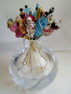 Hat pins Pin Bouquet, Straight Pins, Pretty Pins, Shawl Pins