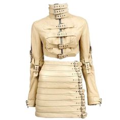 Straight Jacket, Jacket Design, Mode Inspiration, Character Outfits, Dolce & Gabbana, Skirt Suit, Leather Mini, Featuring Dress