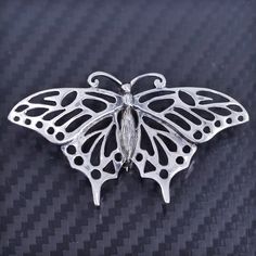 Vintage sterling silver 925 handmade filigree butterfly brooch, stamped Sterling Butterfly Brooch, Vintage Sterling Silver, Brooch Pin, 925 Sterling Silver, Stamp, Sterling Silver, Silver