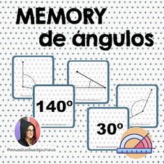 a poster with the words memory de angulos on it