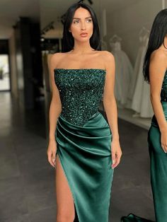 Sheath/Column Sequin Strapless Sleeveless Sweep/Brush Train Dresses Classy Prom Dresses Elegant Formal, Formal Dresses 2023, Matric Dance, Cheap Prom Dresses Long, Prom Dresses Formal, Dresses 2022, Evening Dresses Cocktail, Long Prom Dresses, Formal Evening Dresses