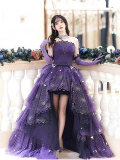 Gaun Tulle, डिजाइनर कपड़े, Witch Ball, Purple Stars, A Line Prom Dress, Purple Star, Gaun Fashion, Pretty Prom Dresses, فستان سهرة