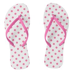 NewParkLane - Flip Flops with Slim Straps, with an cute pattern of hot pink polkadots. Climbing Shoes, Rice Cooker, Mens Slippers, Beach Girl, Mens Sandals, Cute Pattern, Beach Style, Womens Flip Flop, Summer Fun