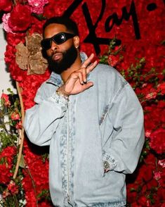 Odell Beckham Jr. Met Gala After Party 2024 Blue Denim Suit 2024 Denim, Deadpool Jacket, Met Gala After Party, Thunder Outfit, Video Game Outfits, Designer Jackets For Men, Gentleman Outfit, Shearling Jacket Women, Biker Jacket Men