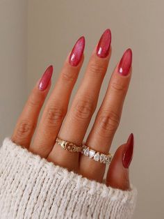 Eye Nails, Easy Nails, Fake Nails With Glue, Cat Eye Nails, Pink Nail, Nailed It