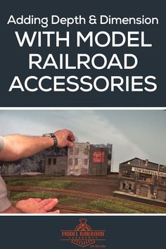 a book cover with the title adding depth and dimensional model railroad accessories