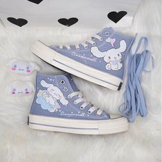 Original Laurel Dog High Top Canvas Shoes on Storenvy Mode Indie, Mode Harajuku, Black High Top Shoes, Estilo Harajuku, Dr Shoes, Kawaii Shoes, Kawaii Harajuku, Harajuku Style, Hello Kitty Items