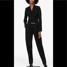 Zara Limited Edition Pleated Pants Size Xs Simply Beautiful Zara Fitted Business Casual Pantsuit, Zara Fitted Pantsuit For Business Casual, Chic Zara Pantsuit For Work, Trendy High-waisted Pantsuit For Work, Trendy Pantsuit For Work, Trendy Trousers Pantsuit For Workwear, Trendy Tailored Pantsuit For Work, Trendy Formal Pants From Zara, Trendy Formal Zara Pants