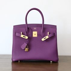 cm  Anemone purple gold buckle handmade real-life details in stock Purple Birkin, Birkin Gold, Hermes Birkin Gold, Birken Bag, Hermes Birkin 25 Pink, Hermes Birkin Etoupe, Affordable Purses, Hermes Birkin Bag 40cm, Special Order Birkin