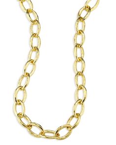 Ippolita 18K Yellow Gold Hammered Bastille Link Chain Necklace, 18 Gold Necklace Price, Ippolita Jewelry, Silver Link Necklace, Hammered Jewelry, Double Chain Necklace, Hammered Gold, Link Chain Necklace, Bastille, Stunning Necklace