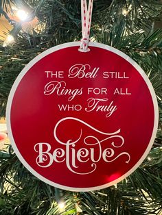 the ball still rings for all who truly believe ornament