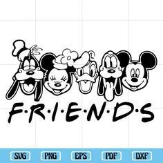 mickey mouse and friends svg files