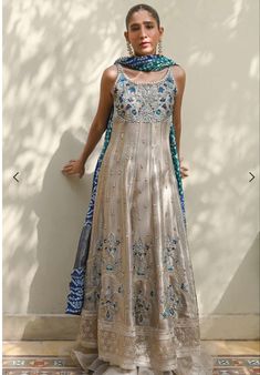 Traditional Full-length Diwali Dresses, Diwali Wedding Embroidered Chanderi Dress, Festive Gold Embroidered Chanderi Dress, Festive Semi-stitched Chanderi Dresses, Embellished Semi-stitched Diwali Dresses, Nadia Farooqui, Indian Closet, Trendy Outfits Indian, Indian Outfits Lehenga