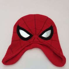 Used But Excellent Condition. Worn A Couple Times. Like Brand New. Length 8.5 Inches. Height 10.5 Inches. Spiderman Hat, Spiderman Stuff, Marvel Accessories, Spiderman 3, Summer Weather, Kids Accessories, Unisex Hoodies, Black Red, A Couple