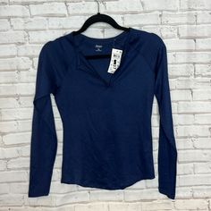 Navy Blue Thinner Material, Long Sleeve Shirt. New With Tags. Size Xs, Polyester. Blue Stretch Shirt For Fall, Shirt Color, Long Sleeve Shirt, Sleeve Shirt, Colorful Shirts, Long Sleeve Tees, Color Blue, Long Sleeve Shirts, Navy Blue