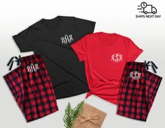 Couple Matching Pajamas, Pjs Shirt, Monogrammed Christmas Pajamas, Personalized Tote Bags Bridesmaids, Pants Pjs, Pjs Christmas, Pajamas Pants, Gifts For Hubby, Couple Pajamas