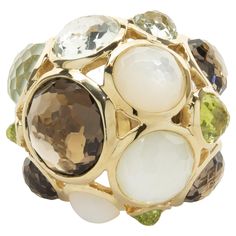 Designer: Ippolita Material: 18K yellow gold Weight: 18.66 grams Dimensions: ring top measures 27.7mm wide Size: 7 (please allow 2 additional days for sizing) Dome Ring, Domed Ring, Bezel Setting, Tea Light Candle, Ring Designs, Jewelry Watches, Gemstone Rings, Jewelry Rings, Fine Jewelry