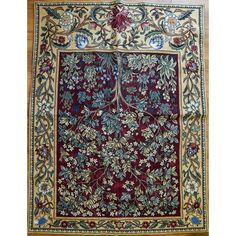 Large Medieval Style Tree of Life Floral Aubusson Tapestry Wall Hanging Aubusson Tapestry, Medieval Style, Medieval Fashion, Tapestry Wall, Tapestry Wall Hanging, Tree Of Life, Wall Tapestry, Wall Hanging, Tapestry