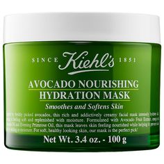 What it is: An intensely hydrating and nurturing avocado face mask for softer, smoother skin.Skin Type: Normal, Dry, and CombinationSkincare Concerns: DrynessFormulation: MaskHighlighted Ingredients:- Avocado Fruit Extract: Helps seal in hydration and moisturize skin.- Avocado Oil: Known to moisturize, nurture, and soften skin.- Evening Primrose Oil: Known to help maintain skin hydration.Ingredient Callouts: Free of sulfates SLS and SLES and parabens. This product comes in recyclable packaging. Kiehls Skincare, Avocado Mask, Dry Skincare, Avocado Face Mask, Hydrating Face Mask, Avocado Fruit, Evening Primrose Oil, Skin Care Mask, Hydrating Mask