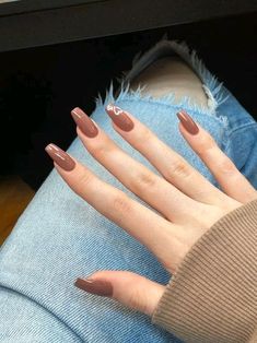 Brown Nail, Brown Nails Design, Plain Nails, Hello Nails, Beige Nails, Her Nails, Blush Nails